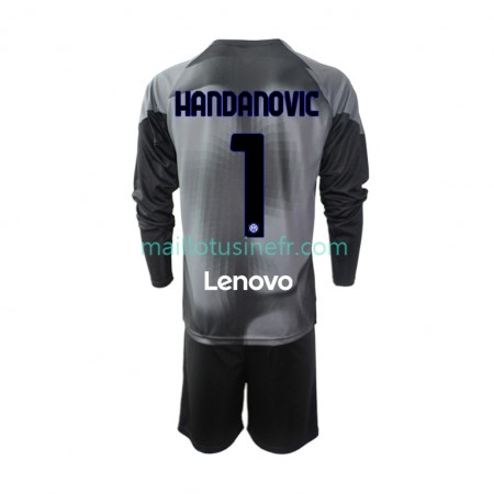 Maillot de Foot Inter Milan Samir Handanovic 1 Gardien Domicile 2022-23 Manches Longues - Enfant